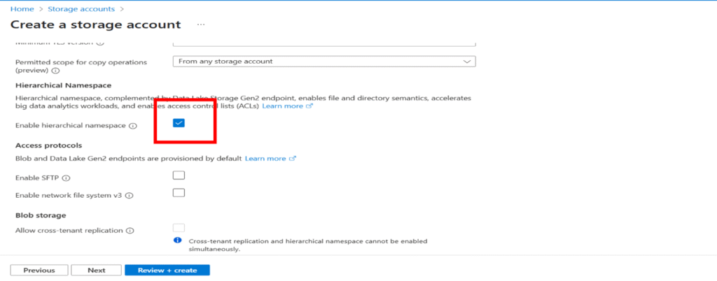Unity Catalog Account Creation Process Storage Account enable ADLS